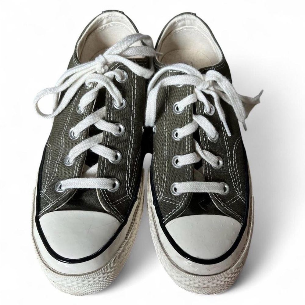 Converse Olive Green Low Top Sneakers